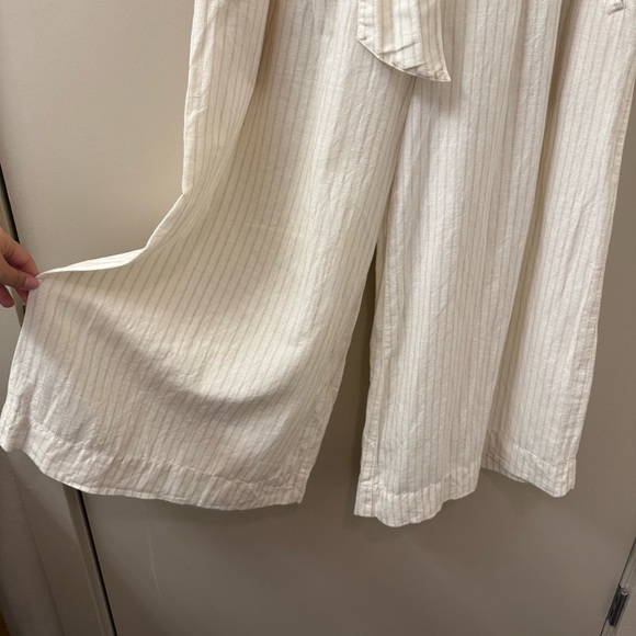 Anthropologie Palm Beach Belted Culotte pants linen cotton blend size 4 boho - Picture 7 of 13